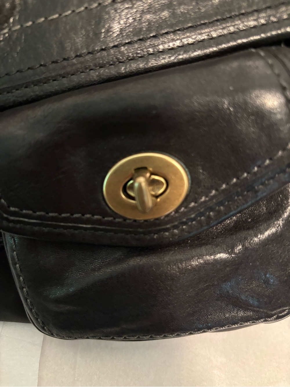 Coach Y2K Anniversary Legacy Leigh black Leather Satchel 11128 Vintage Leigh - Picture 16 of 16